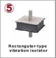 Rectangular-type vibration isolator