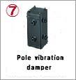 Pole vibration damper