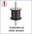 Cylindrical stud mounts