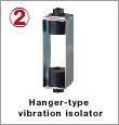 Hanger-type vibration isolator