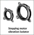 Stepping motor vibration isolator